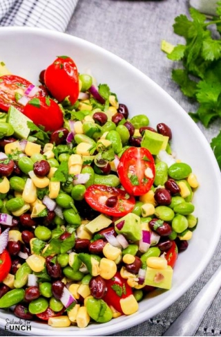Easy Vegan Edamame Salad