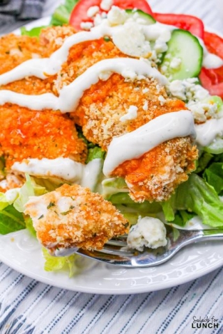 Crispy Buffalo Chicken Salad Bowl