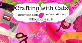 **RERUN** Crafting With Cats Easter Special ~ How We Made The Work, Scratch 'n' Play Desk And Chair ~ Purrfect For All Office Cats Who Take Their Jobs Very Seriously