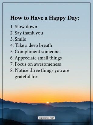 How To Have A Happy Day
