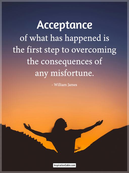 Acceptance Is The First Step