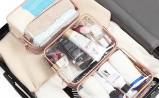 Clear Makeup Bag 3-Pack For $11.99 At Amazon