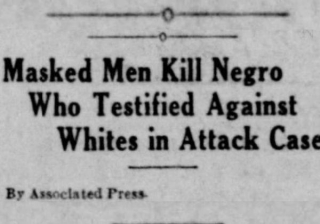 Lacy Mitchell: The Man Lynched For Testifying Against Two White Men Accused Of Raping A Young Black Girl In 1930