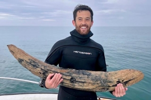 Fossil-hunting Diver Says He Has Found A Large Section Of Mastodon Tusk Off Florida’s Coast