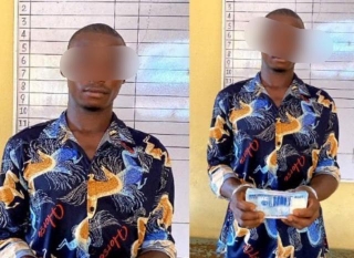 See How A Man Was Caught And Arrested For Being In Possession Of Fake Naira Notes