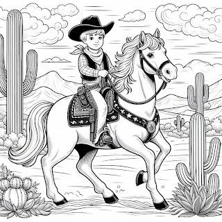 Desenhos De Cowboy Para Pintar