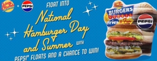 Johnny Rockets X PEPSI National Hamburger Day Sweepstakes – Enter To Win Inflatable Pool Float
