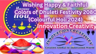 Wishing Happy & Faithful Colors Of Dhuleti Festivity 2080 ( Colourful Holi 2024)