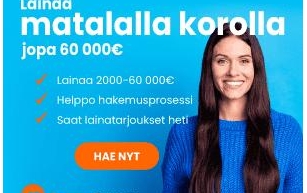 Arkadia Rahoitus: Lainaa 60 000 € Asti Matalalla Korolla. | Arkadia Rahoitus!