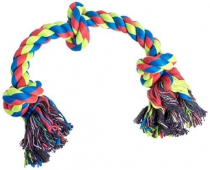 Petface Dog Toy, Rope Fetch Toy, Triple Knot Rope, Large