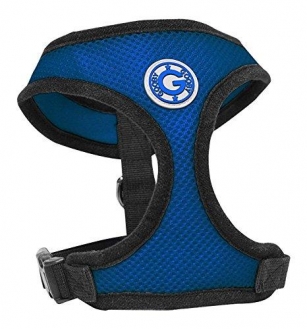 Gooby Soft Breathable Large Mesh Dog Harness – Blue