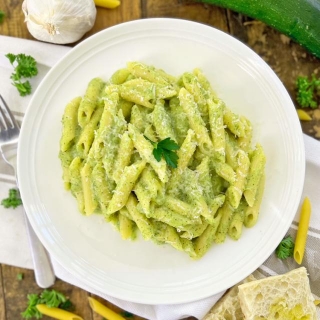 CREAMY Zucchini Pasta | HEALTHY & Delicious 20 Minute Recipe