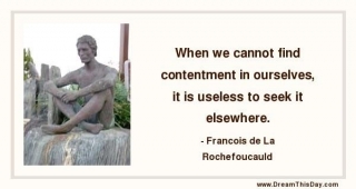 Seek Contentment Within Yourself