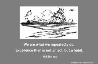 Make A Habit Of Excellence