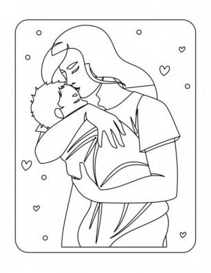 Unique Happy Mother’s Day Coloring Pages