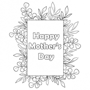 Happy Mother’s Day Coloring Pages Free