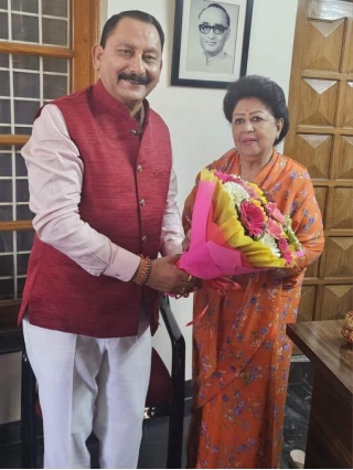 Sajwan Meets Mala Rajya Laxmi Shah