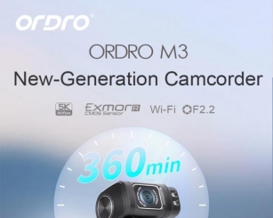 Ordro M3 Camcorder Digital Video Camera 5K 30FPS 4K 60FPS 3.5 Inch Large Screen Camara Pocket Cam For YouTube Vlog Videos Recording 3250mAh Battery