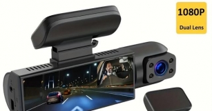 1080P Car Dual Lens Dash Cam Front And Inside Camera With IR Night Vision Loop Recording Wide Angle Car DVR Camera M8