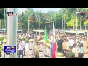 PBBM Leads The Flag Raising And Wreath Laying Ceremony In Rizal Park To Commemorate 126th...