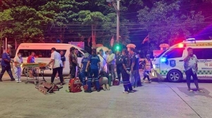 Motorcyclist Dies In Collision With Passenger Van In Pattaya