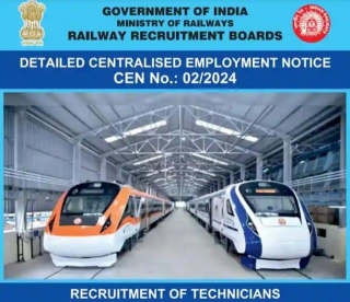 Railway Centralised Technician Vacancy Recruitment 2024