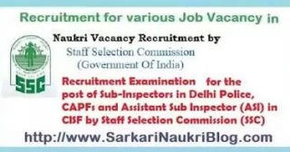 SSC Sub-Inspector Delhi-Police CAPF Recruitment Examination 2024
