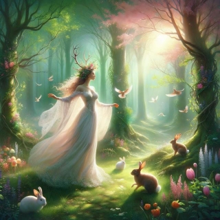 The Enchanting Story Of Ēostre, The West Germanic Spring Goddess