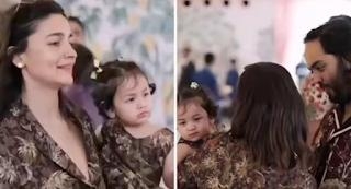 Alia Bhatt And Her Daughter Raha Have A Cute Interaction With Anant Ambani At His Pre-wedding Bash. Watch