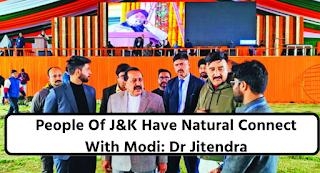 People Of J&K Have Natural Connect With Modi: Dr Jitendra