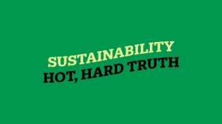 The State Of Sustainability: The Hot, Hard Truth