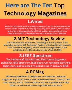 Top 10 Technology Magazines
