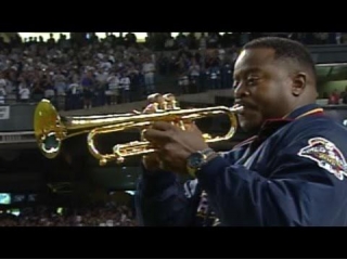 2001WS Gm7: Trumpeter McGuire Performs Anthem