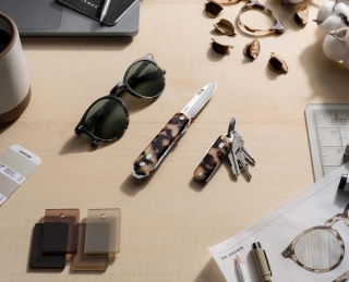 Eco-Friendly Pocket Knives By The James Brand With OTIS Eyewear Acetate