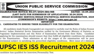 UPSC IES ISS Examination 2024 Notification Out Posts Apply Online For These Recruitment