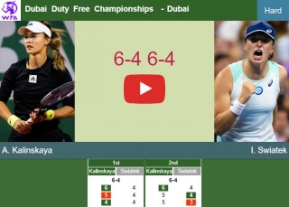 Anna Kalinskaya Shocks Swiatek In The Semifinal To Battle Vs Paolini At The Dubai Duty Free Championships. HIGHLIGHTS, INTERVIEW – DUBAI RESULTS