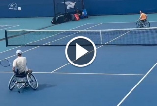 WATCH. Jannik Sinner Playing Wheelchair Tennis In Miami
