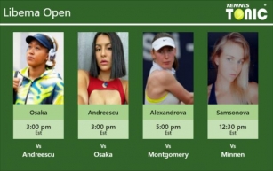PREDICTION, PREVIEW, H2H: Osaka, Andreescu, Alexandrova And Samsonova To Play On Friday – Libema Open