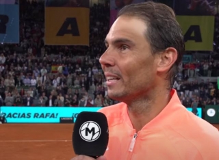 Nadal Addresses An Emotional Crowd After His Last Match In Madrid