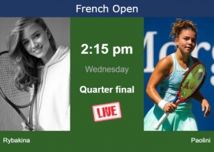 How To Watch Rybakina Vs. Paolini On Live Streaming At The French Open On Wednesday