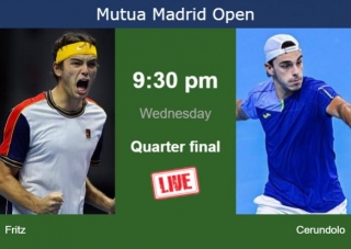 How To Watch Fritz Vs. Cerundolo On Live Streaming In Madrid On Wednesday