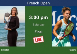 How To Watch Swiatek Vs. Paolini On Live Streaming At The French Open On Saturday