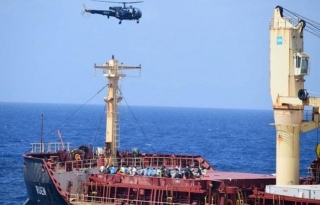 Indian Navy Rescues Another Merchant Ship And Its Crew Members, 35 Pirates Surrender