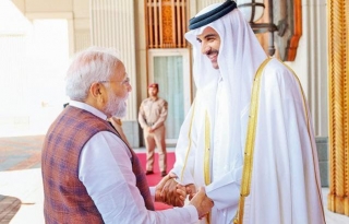 PM Modi Thanks Qatar For Release Of Eight Indians PM Modi Meets Emir Of Qatar