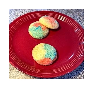 Cake Mix Red, White And Blue Snickerdoodle Cookies