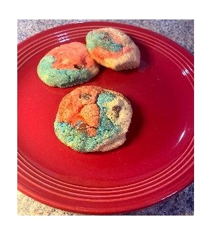 Cake Mix Red, White And Blue Chocolate Chip Snickerdoodle Cookies