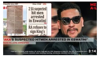 AKA’s Suspected Killers Arrested In Swaziland – TIMES Of ESWATINI