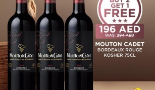 Unbeatable Deal: Mouton Cadet Bordeaux Rouge Kosher Wine, Buy 2 Get 1 Free