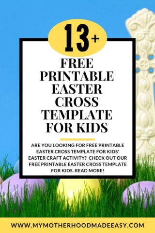 FREE Easter Cross Template Printable For Kids (PDF)