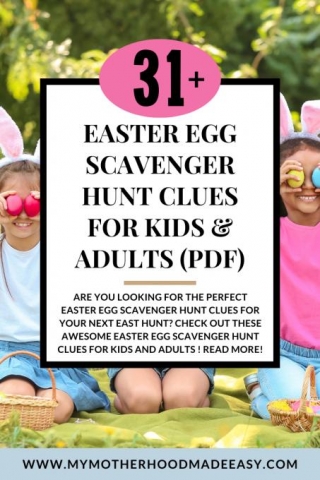 Free Printable Easter Egg Hunt Clues For Kids (PDF)